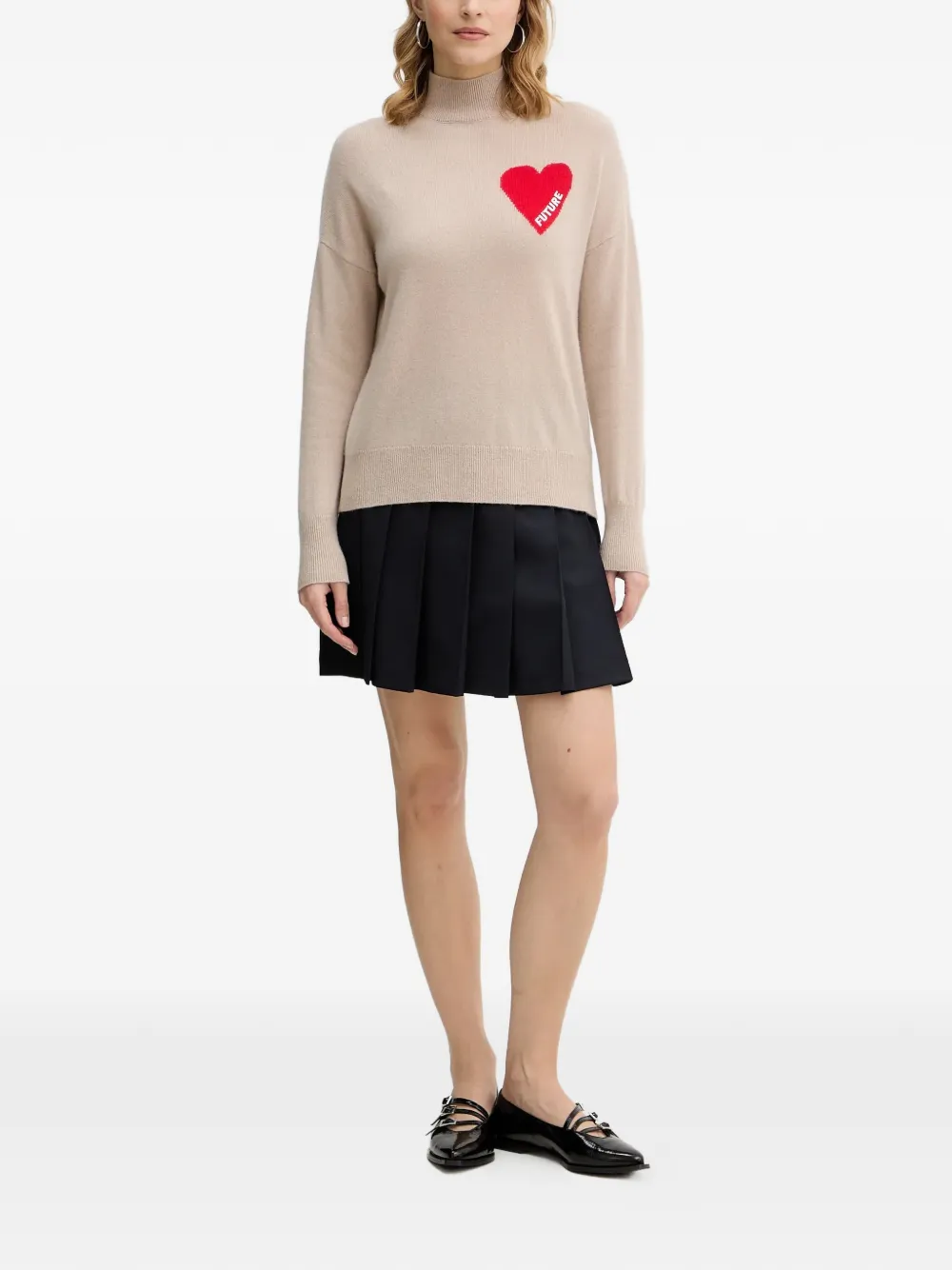 FROM FUTURE heart high-neck sweater | Knitted Sweaters | Image 2