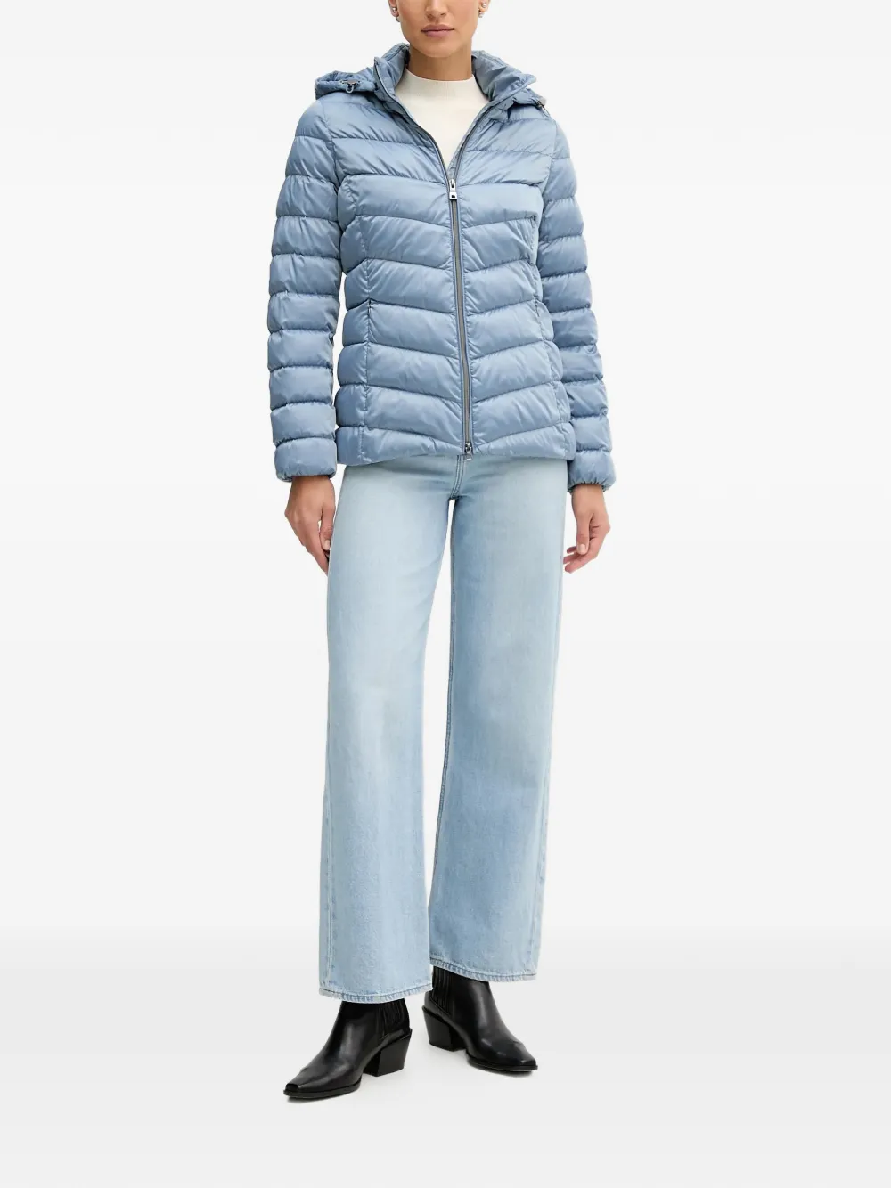 Geox slim padded jacket - Blu