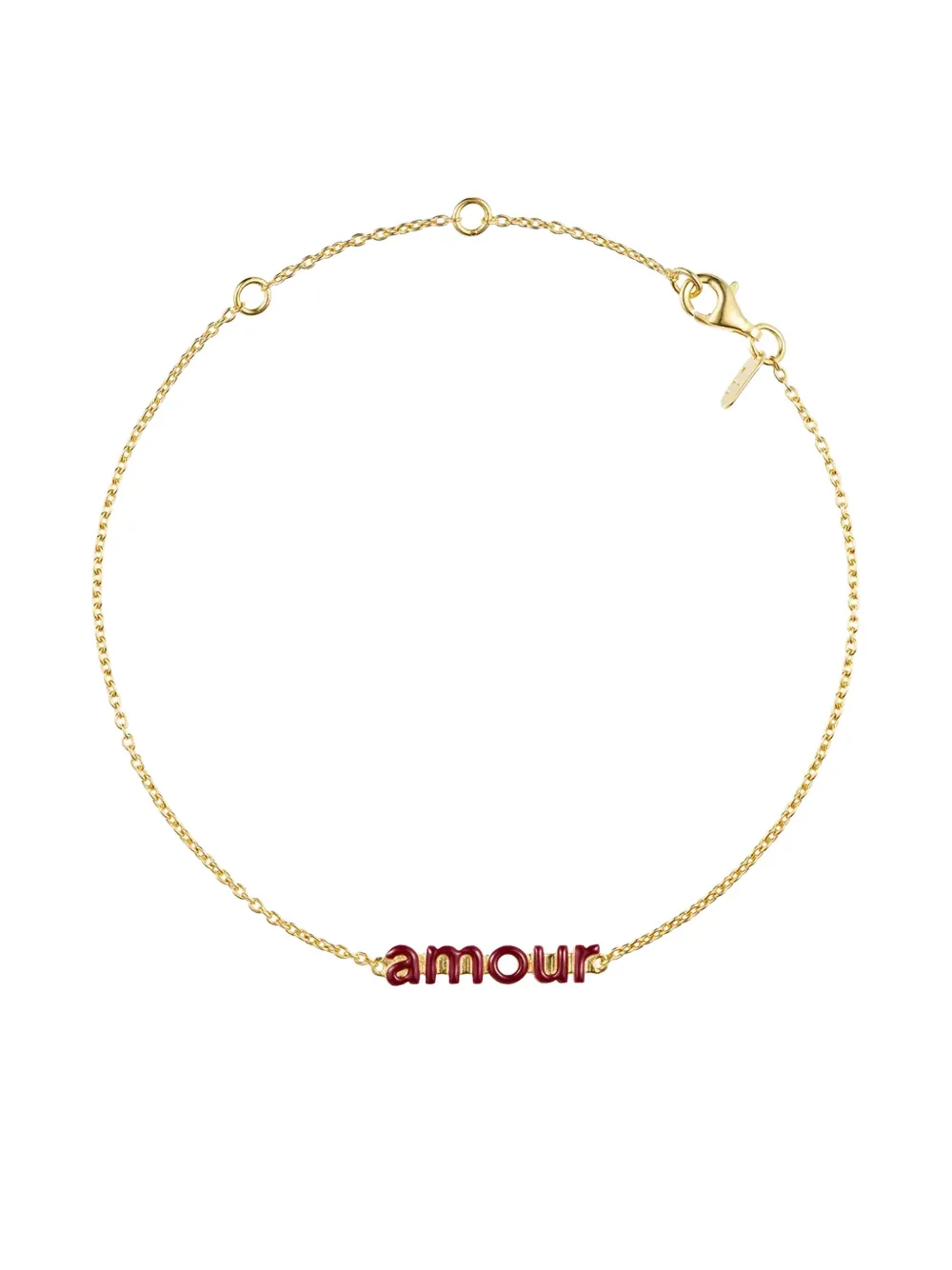 Design letters lettering-detail bracelet - Oro