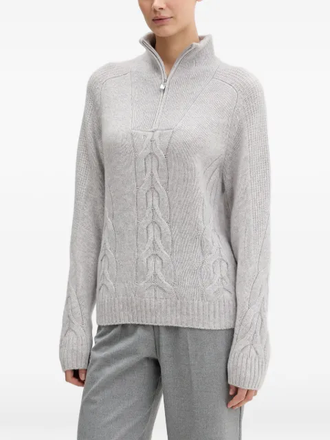 FROM FUTURE cable-knit zip-up sweater