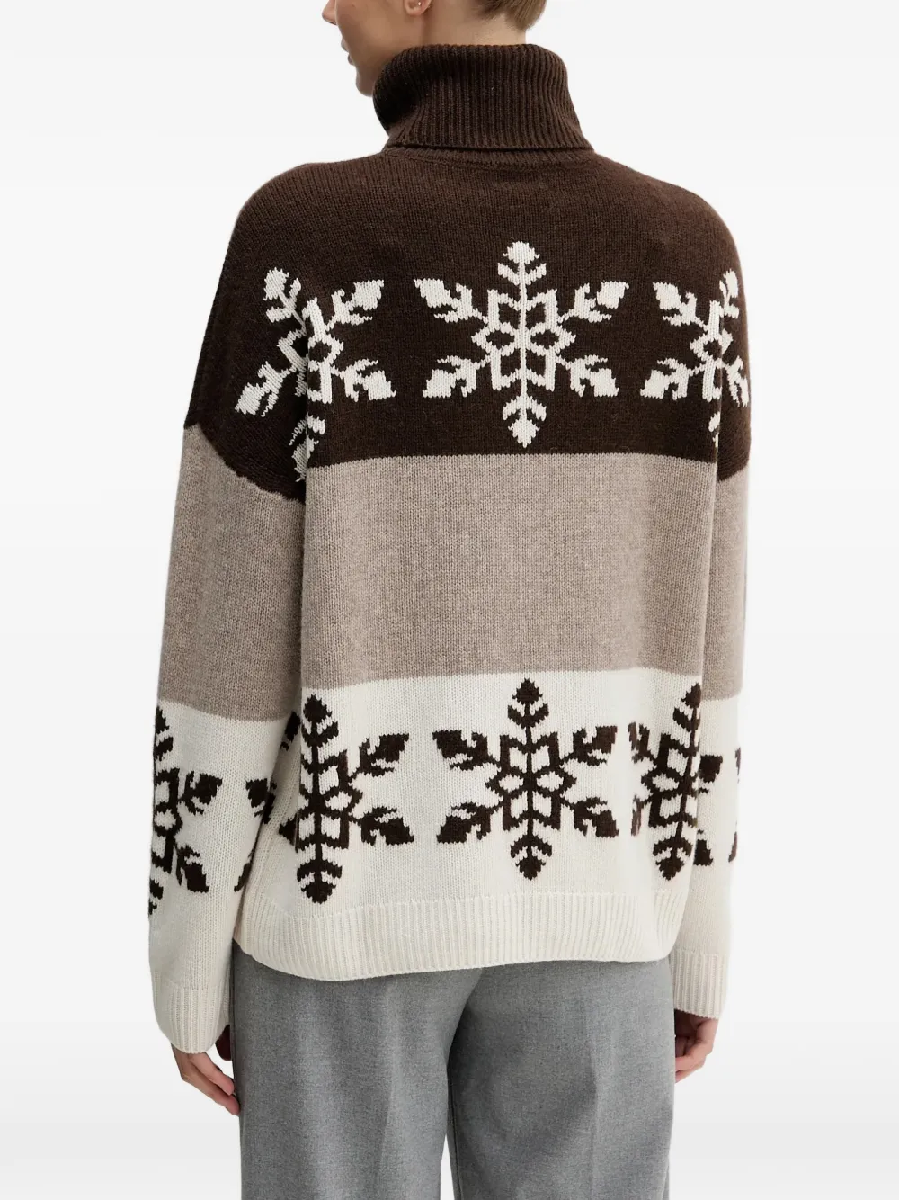 Snowflake Roll-Neck Sweater