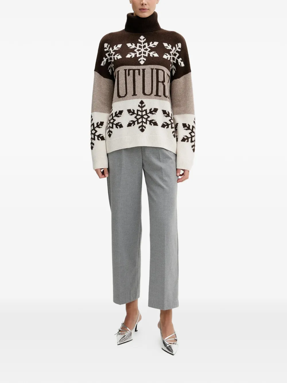 FROM FUTURE snowflake roll-neck sweater | Knitted Sweaters | Image 2