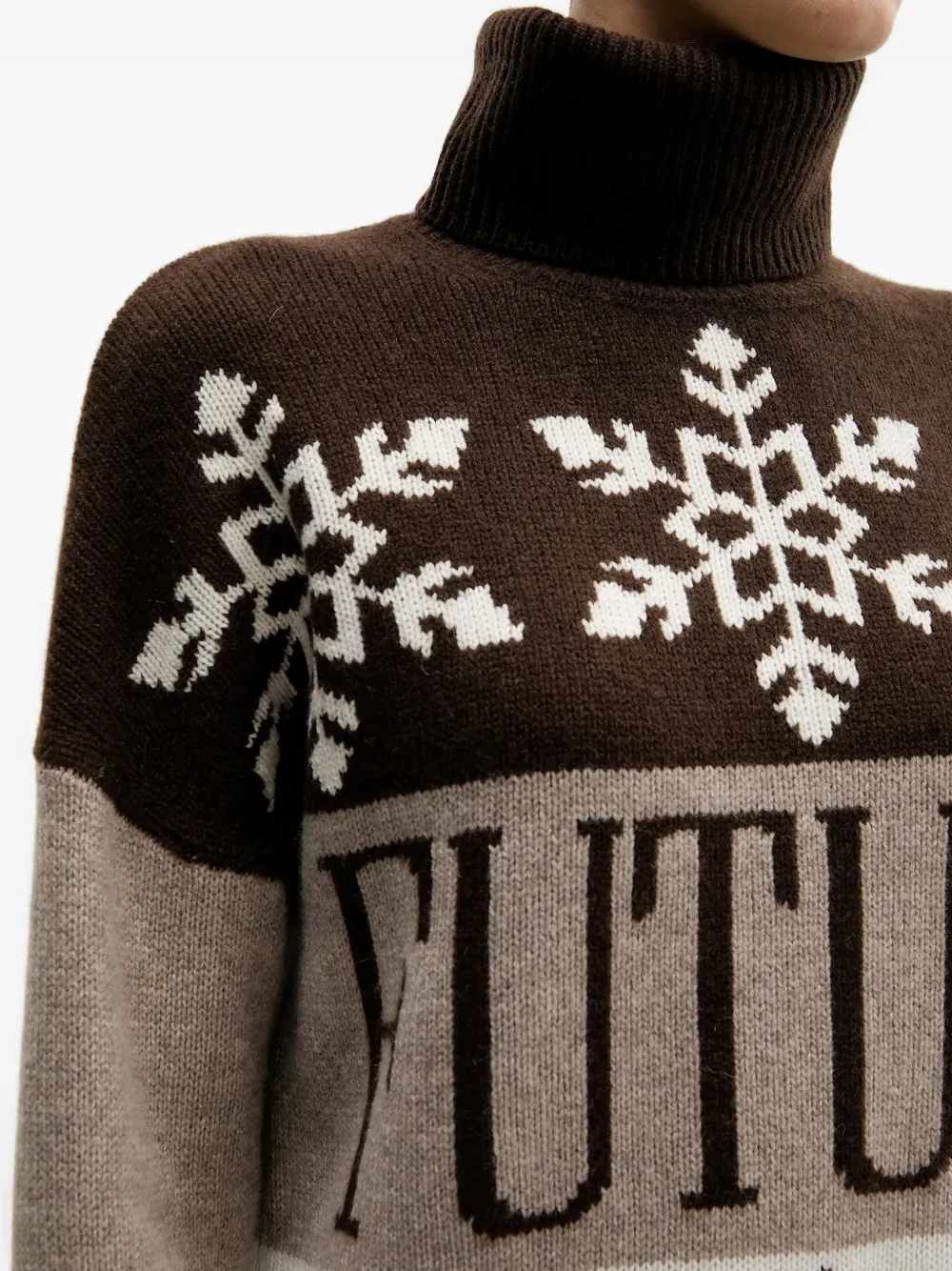 Snowflake Roll-Neck Sweater