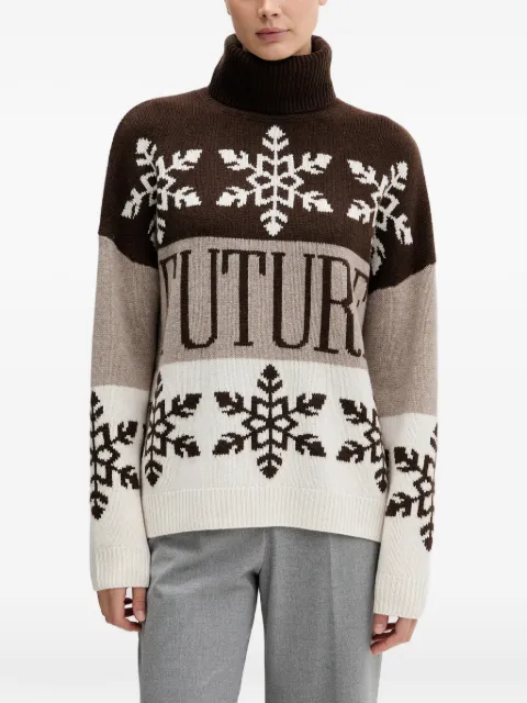 FROM FUTURE snowflake roll-neck sweater