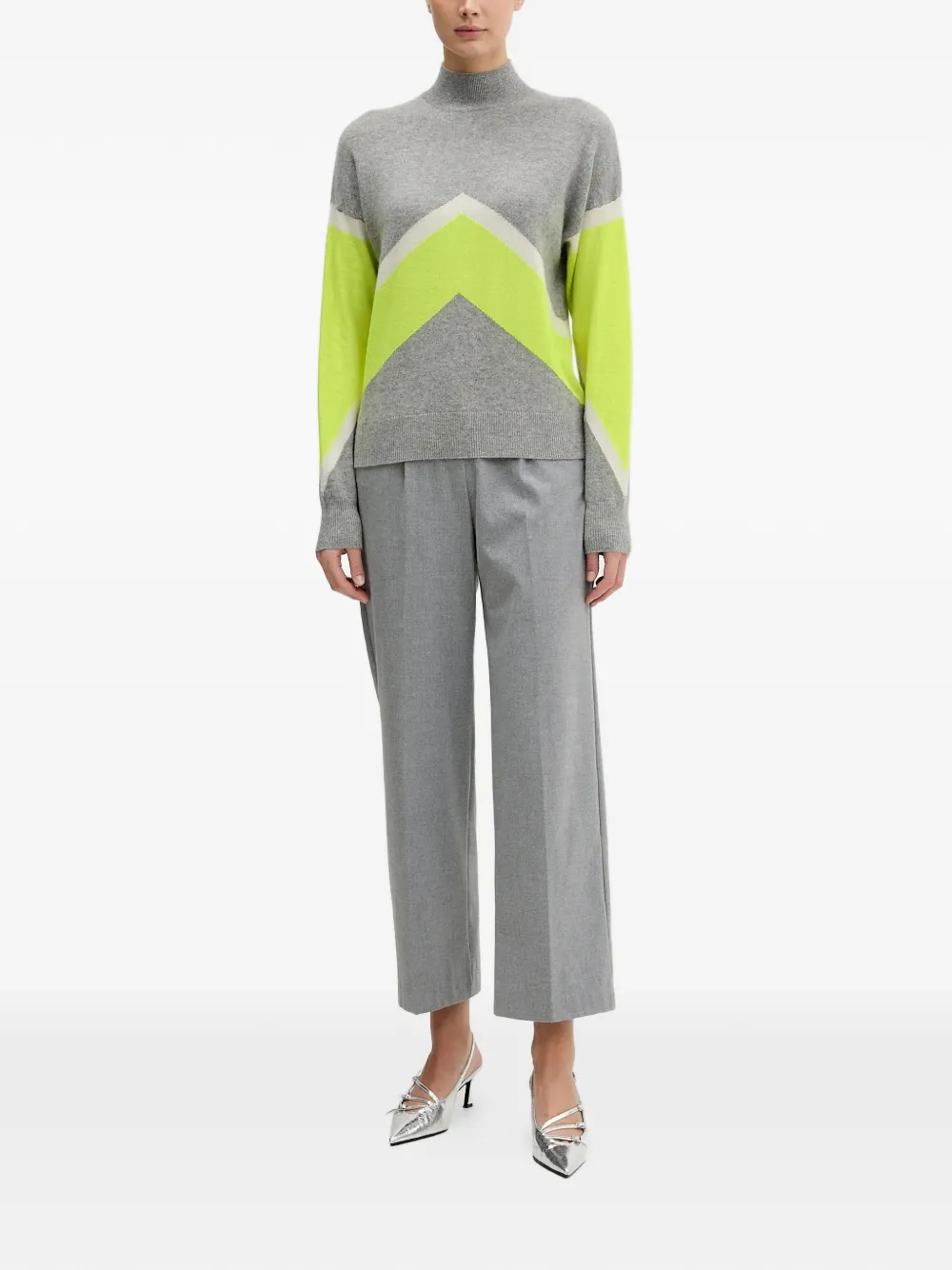 FROM FUTURE Chevron-Pattern roll-neck sweater | Knitted Sweaters | Image 2