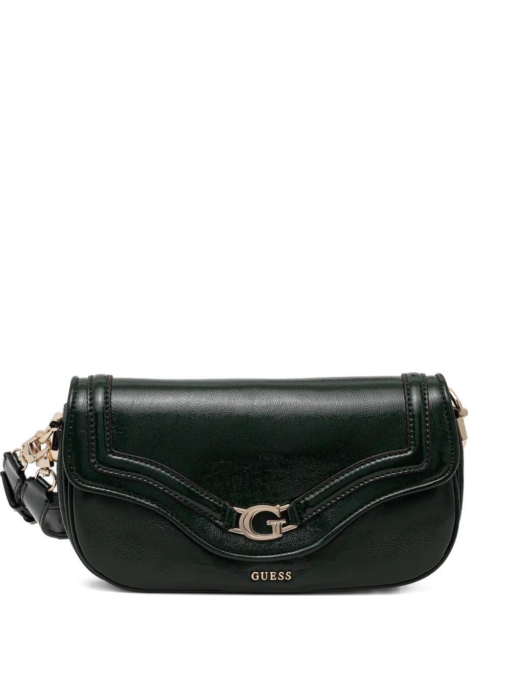 GUESS USA logo-plaque cross body bag - Verde