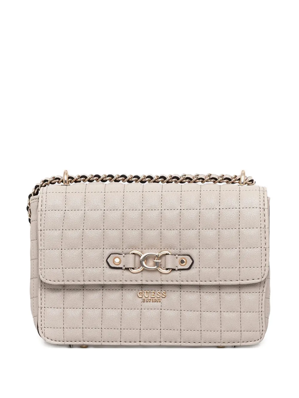 GUESS USA mini quilted chain shoulder bag - Toni neutri