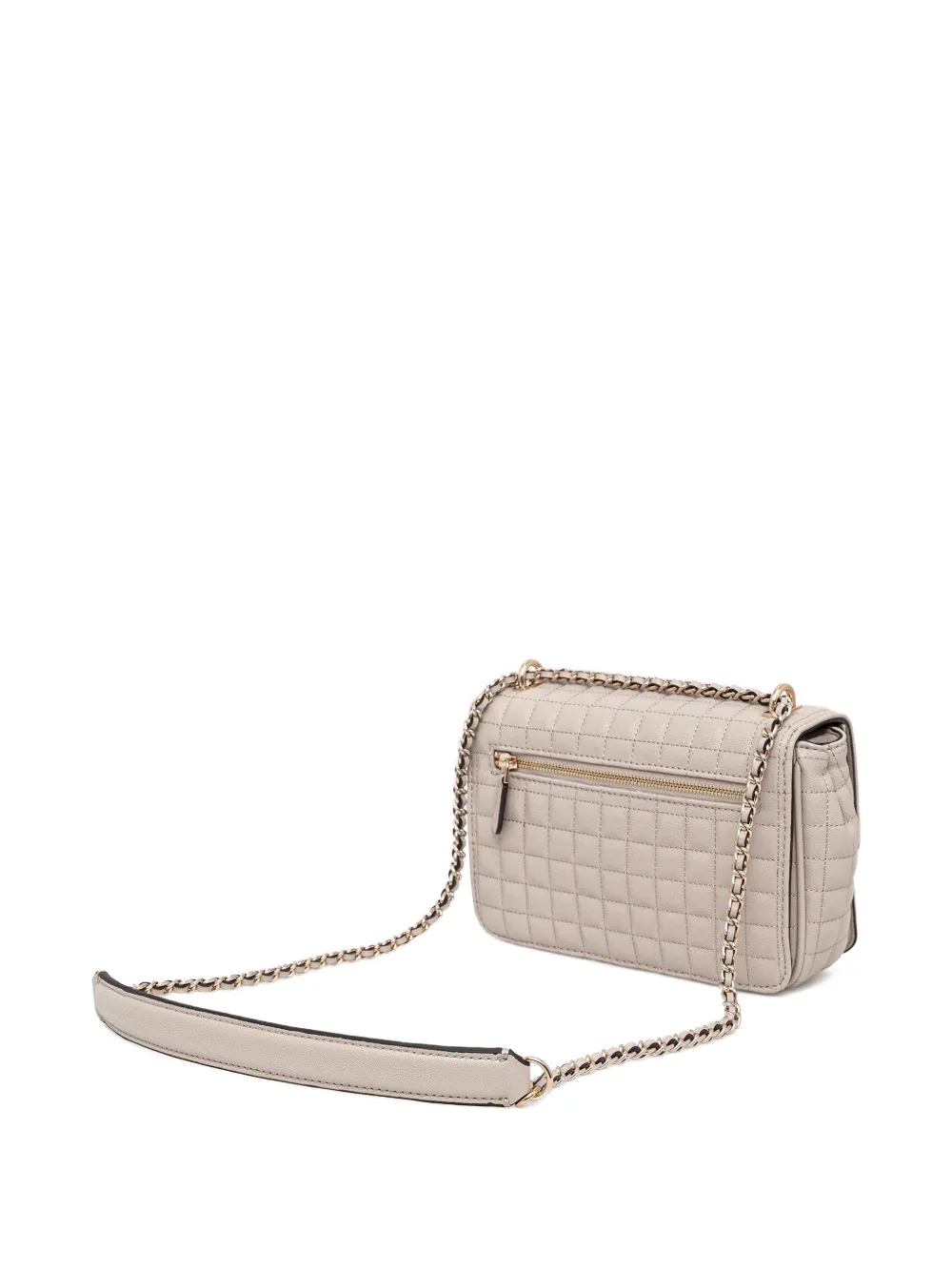 GUESS USA mini quilted chain shoulder bag - Beige