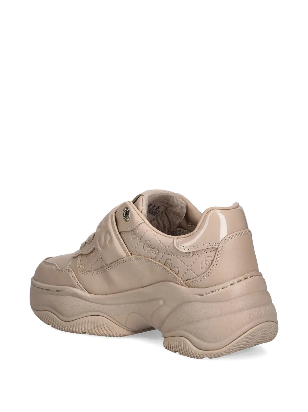 GUESS USA Helinn sneakers met bandje met reliëf Beige