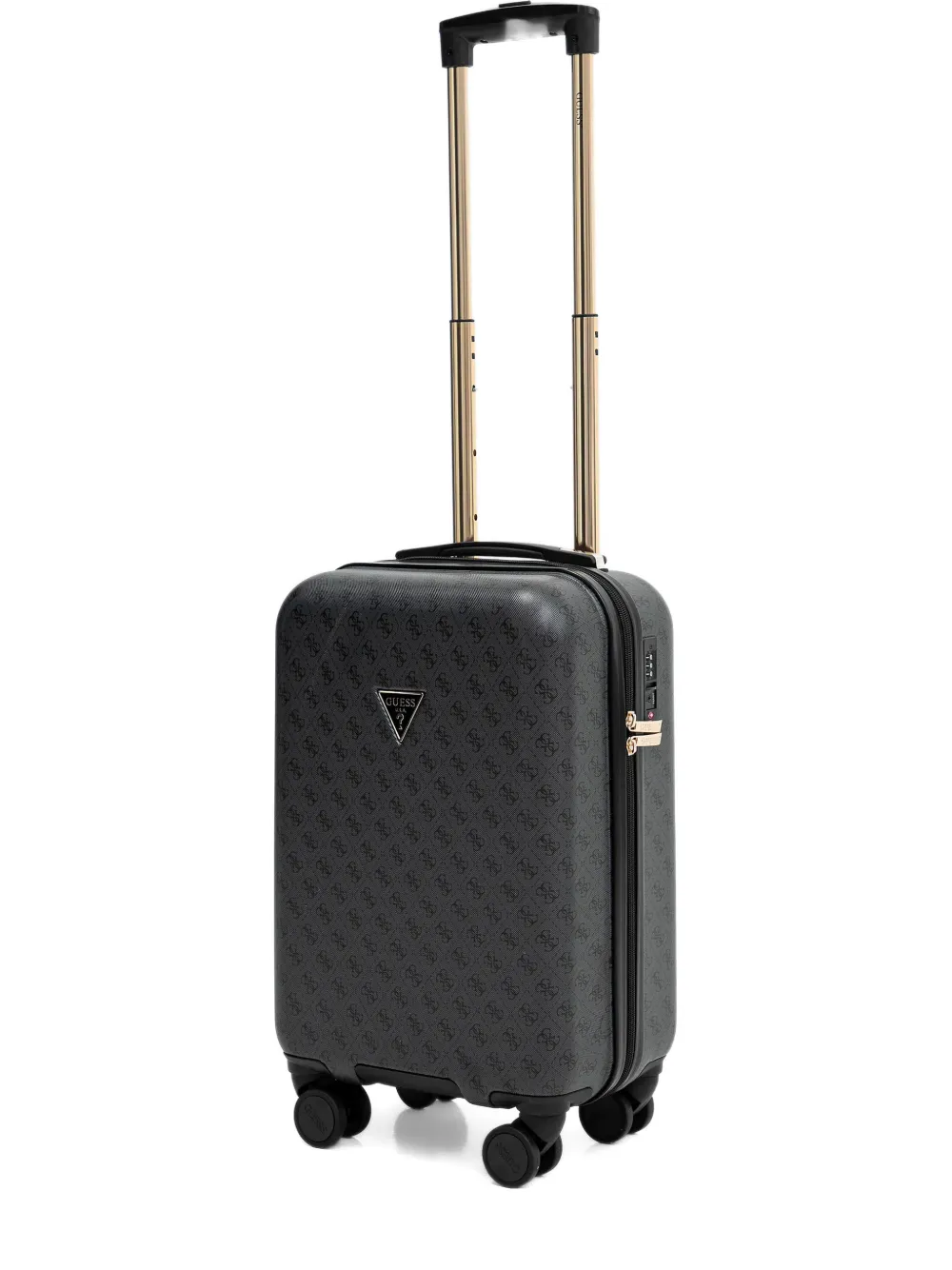 GUESS USA monogram pattern luggage - Grigio