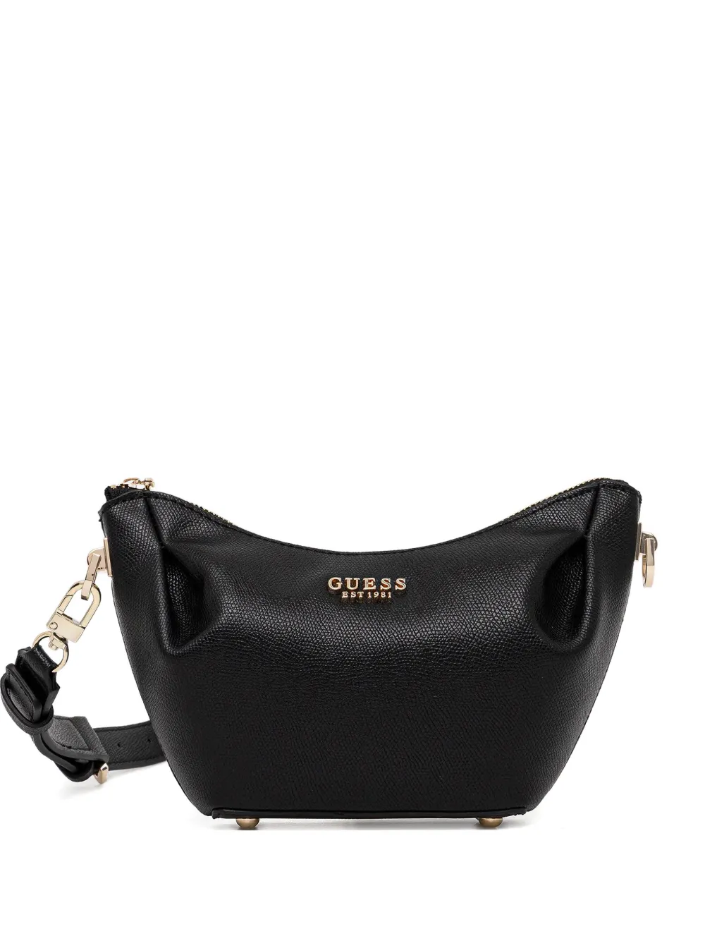 GUESS USA logo-detail zip satchel bag - Nero