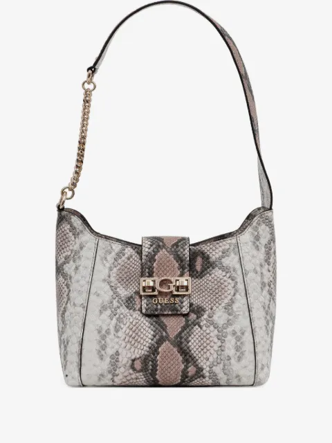 GUESS USA tote con efecto de piel de serpiente