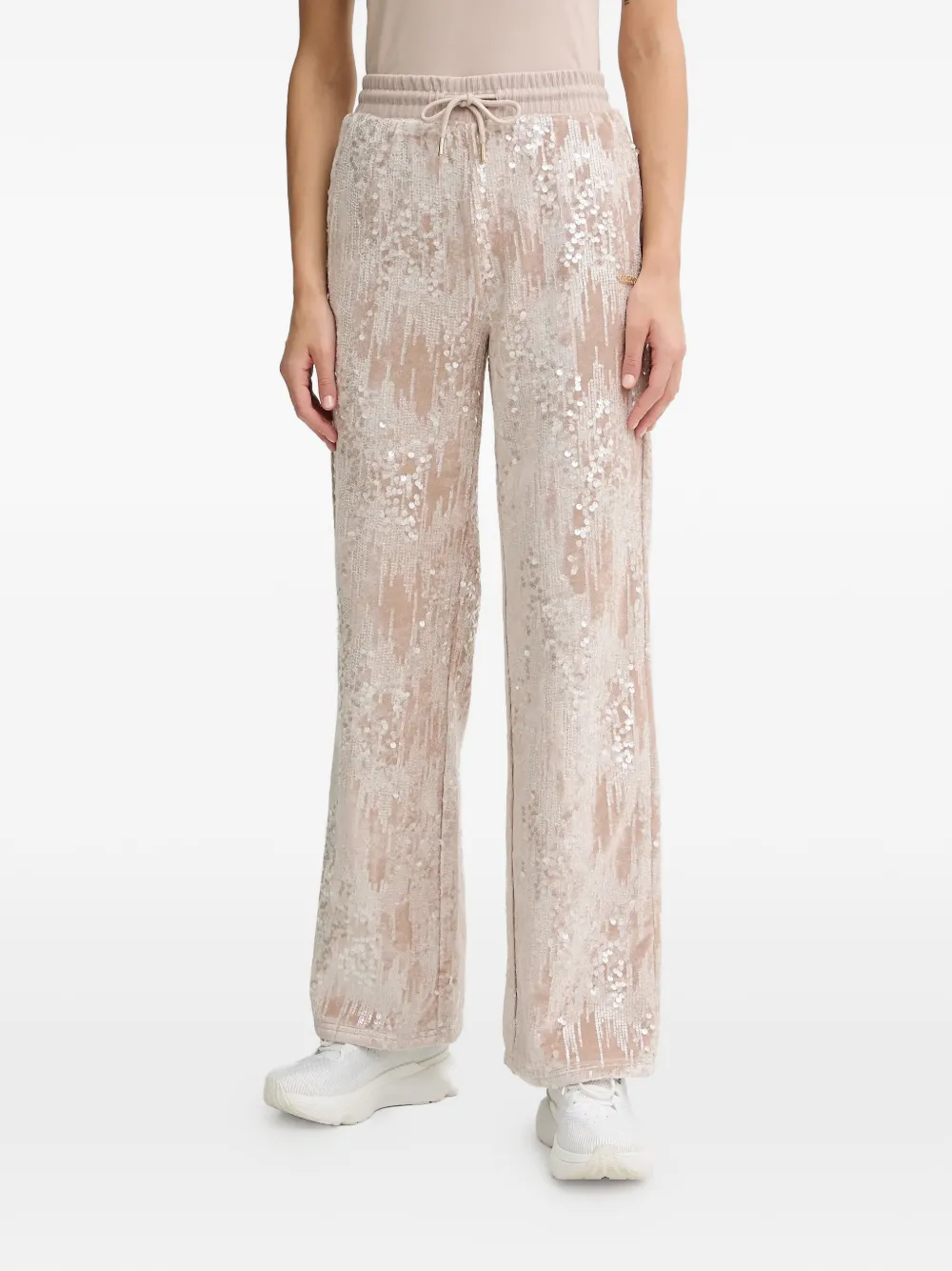 GUESS USA sequin-embellished drawstring track pants - Toni neutri