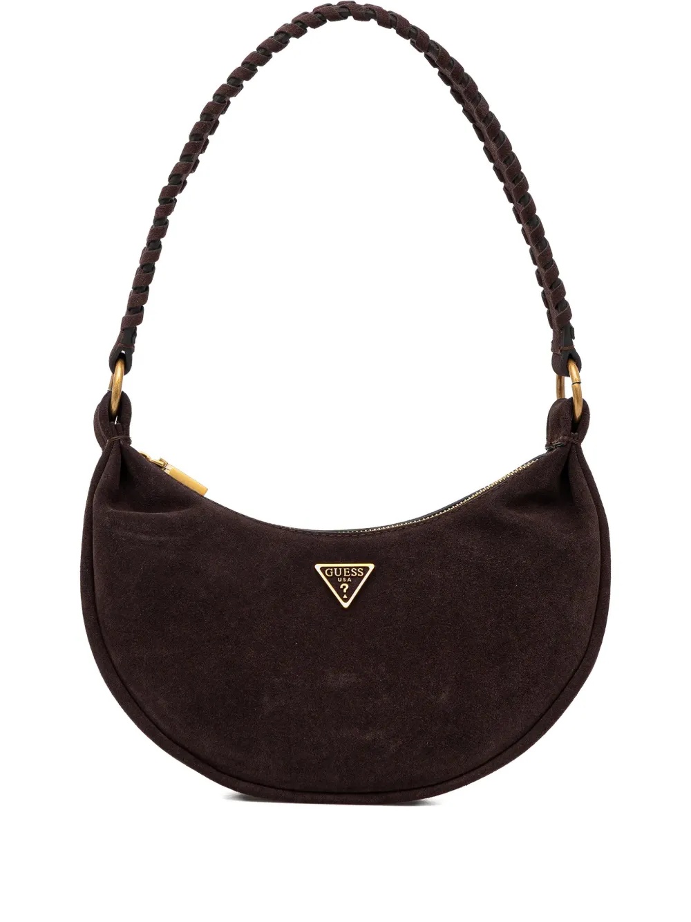 GUESS USA Amita leather shoulder bag - Marrone