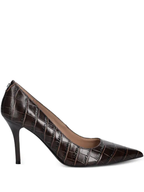 GUESS USA pointy crocodile pumps