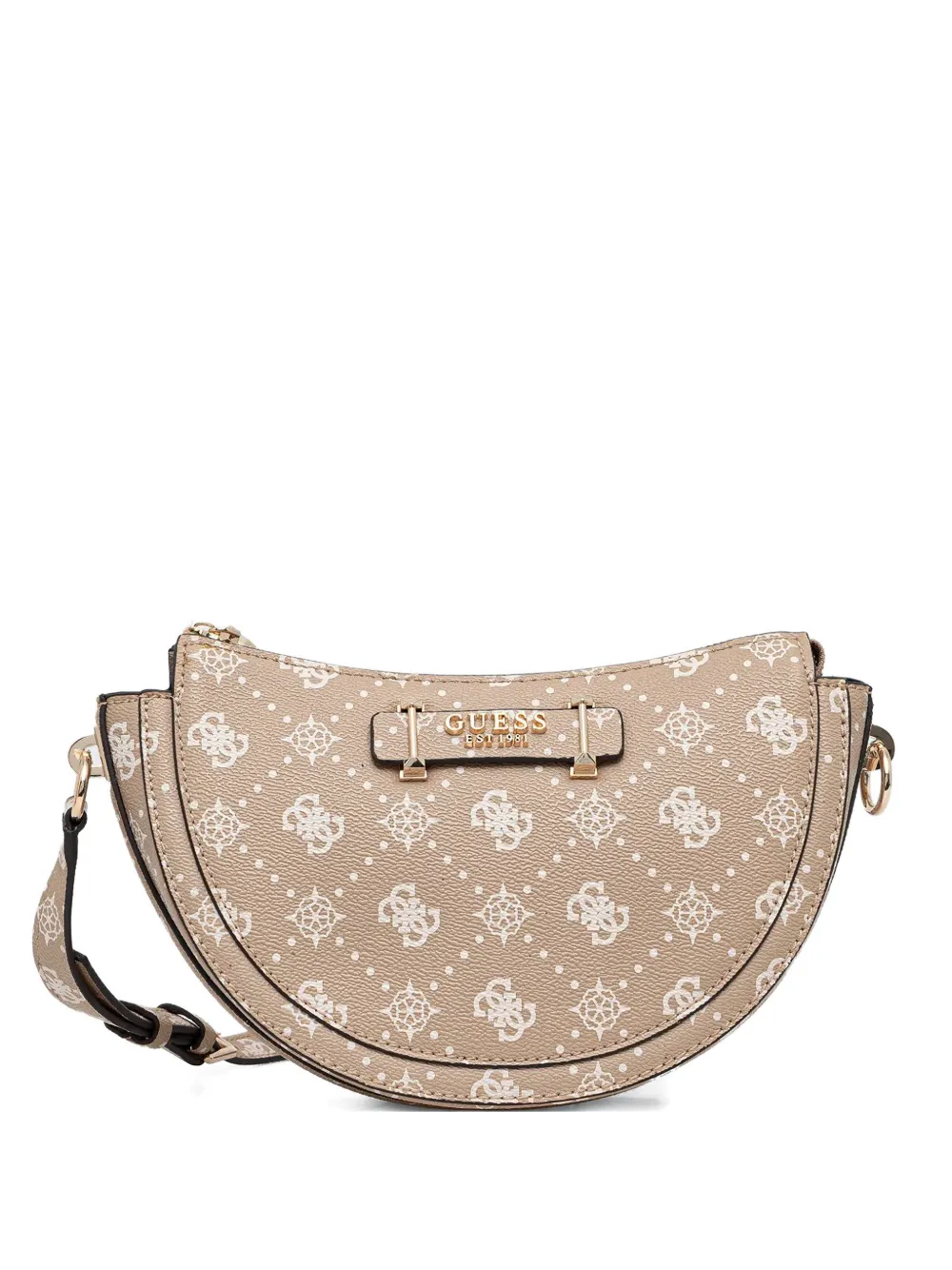 GUESS USA monogram pattern cross body bag - Toni neutri
