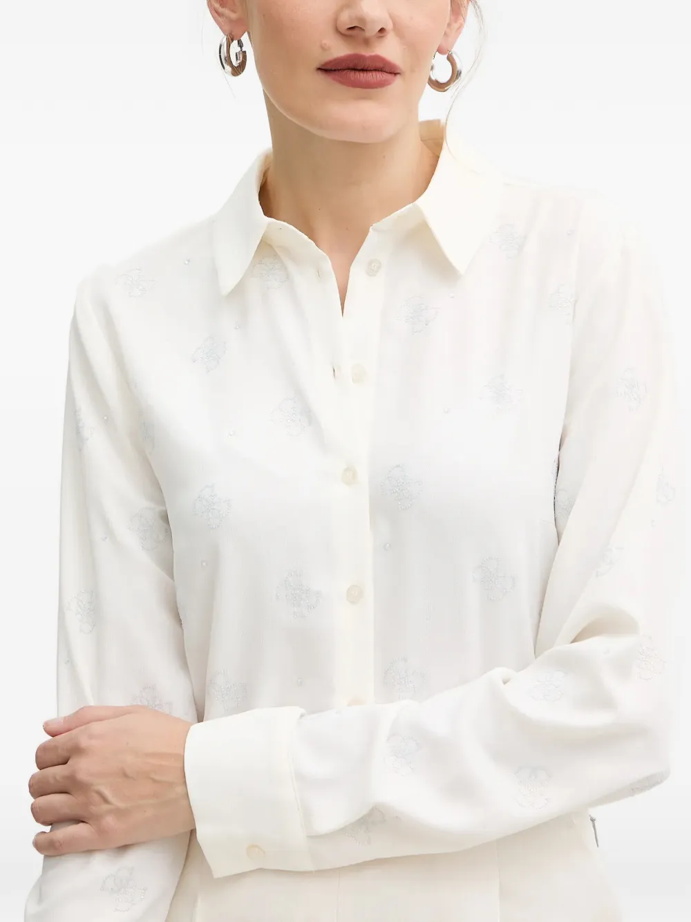 GUESS USA Overhemd met lange mouwen Beige