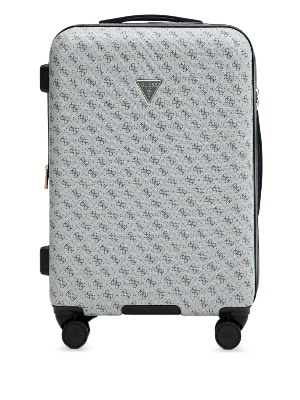 GUESS USA Jesco logo-print luggage bag - Grigio