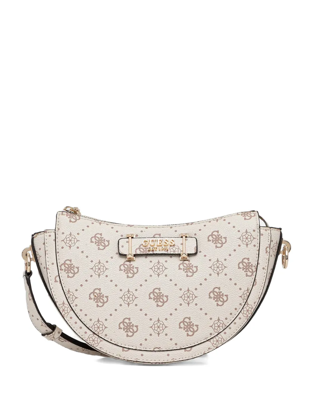 GUESS USA Silia patterned shoulder bag - Toni neutri