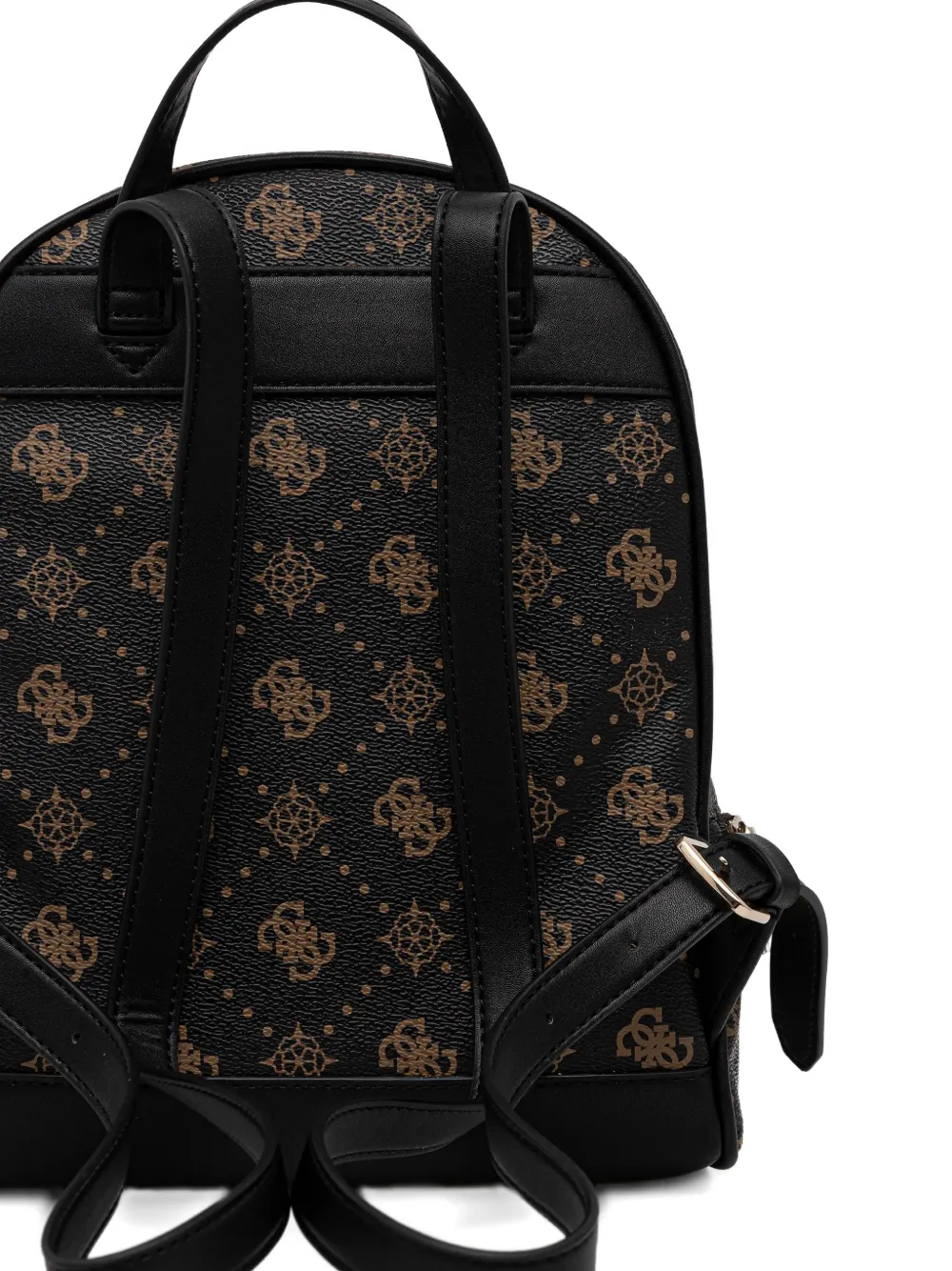 GUESS USA Silia 4G rugzak met monogram en rits Zwart