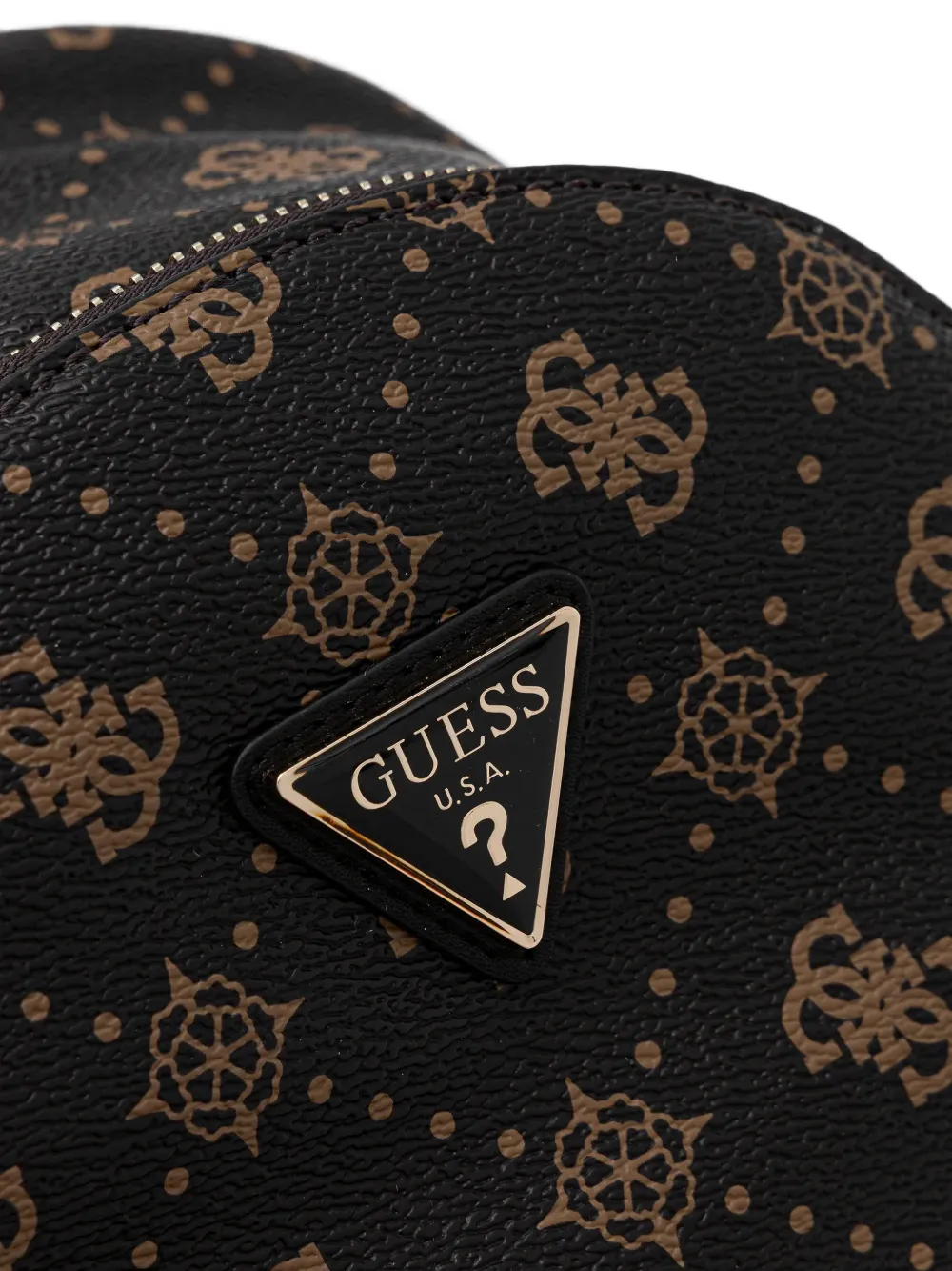 GUESS USA Silia 4G rugzak met monogram en rits Zwart