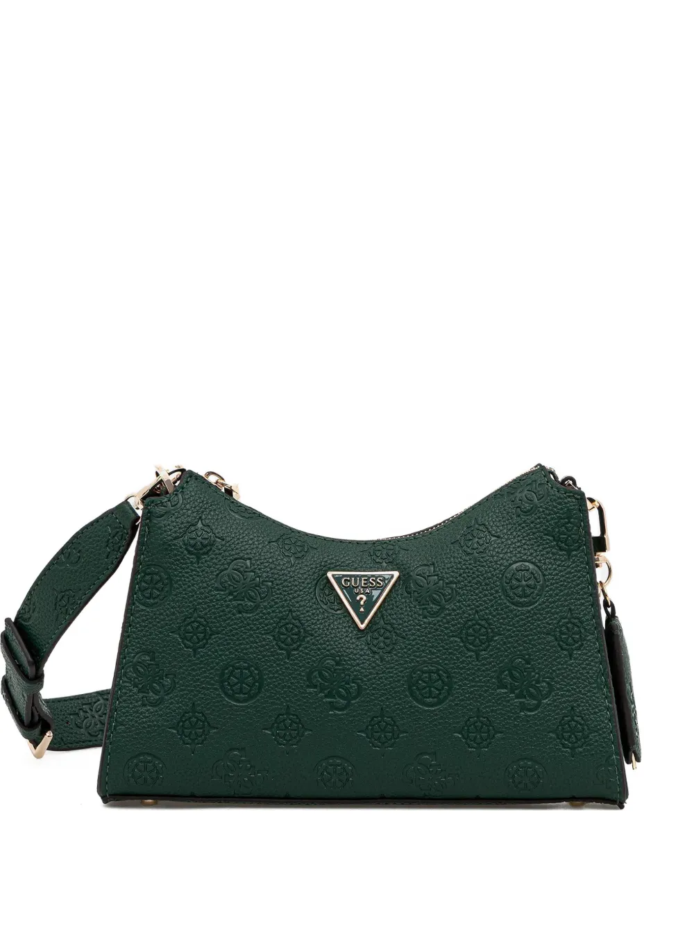 GUESS USA Cresidia 4G embossed shoulder bag - Verde