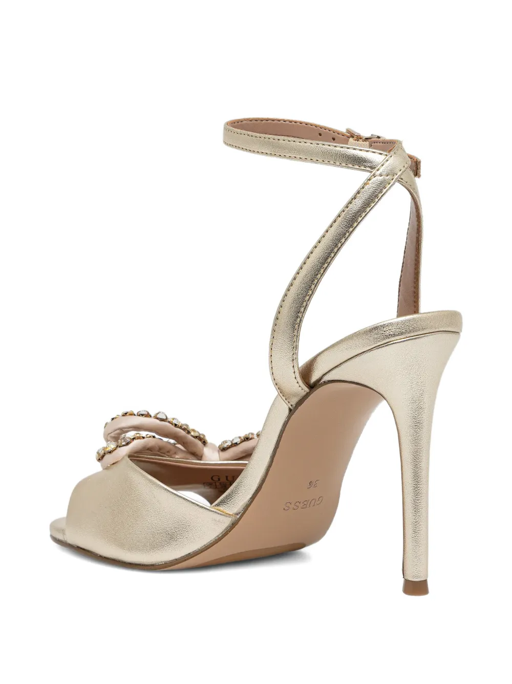 GUESS USA bow embellished pumps Goud