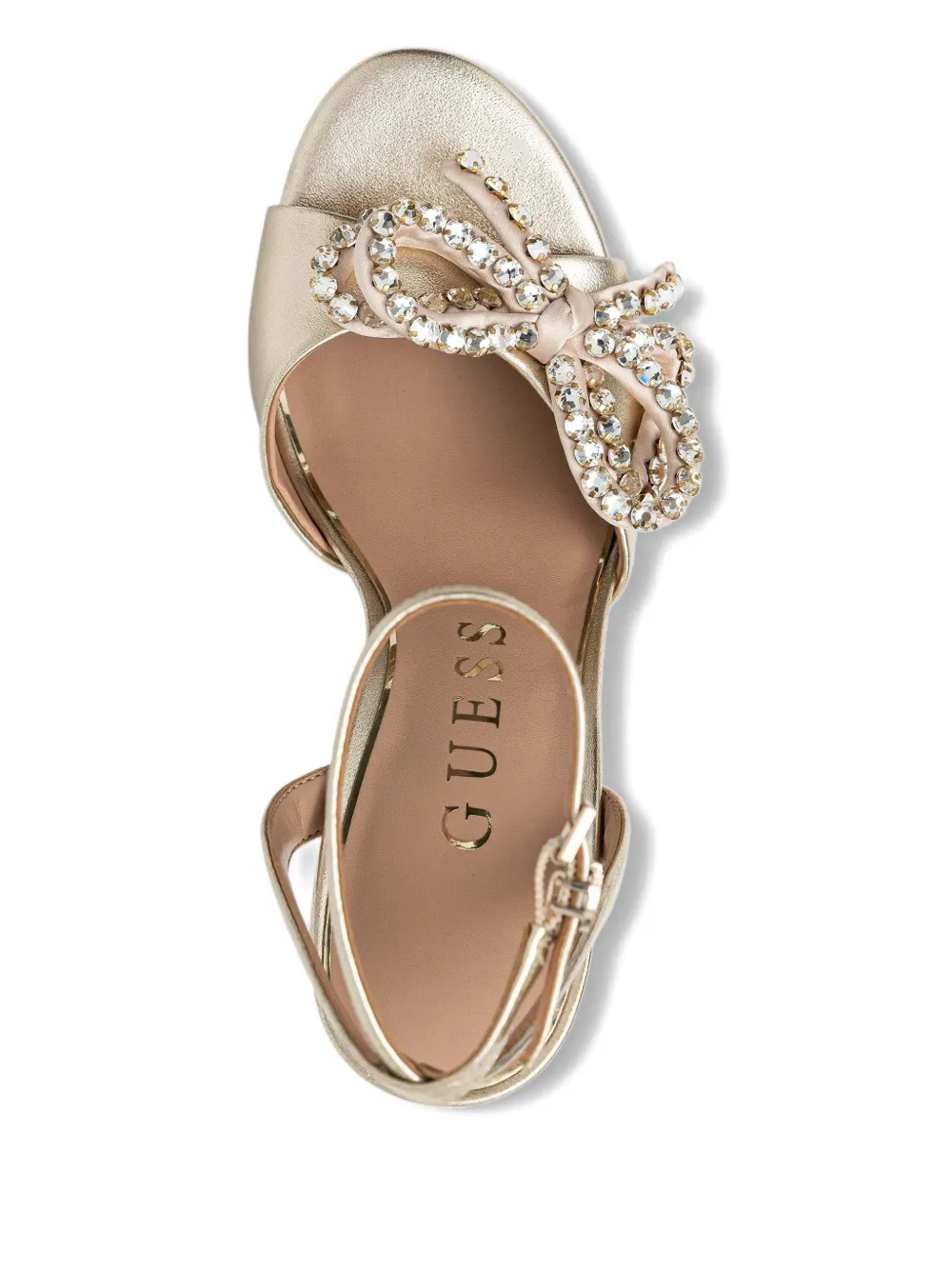 GUESS USA bow embellished pumps Goud
