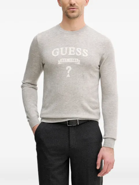 GUESS USA logo crew-neck sweater