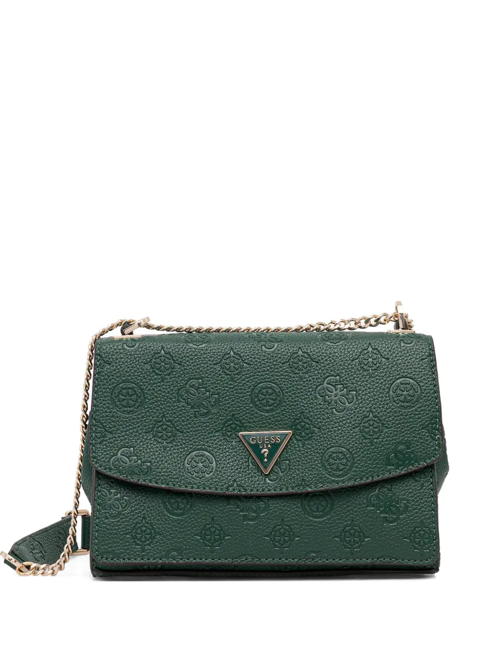 GUESS USA Cresidia logo-plaque crossbody bag - Verde
