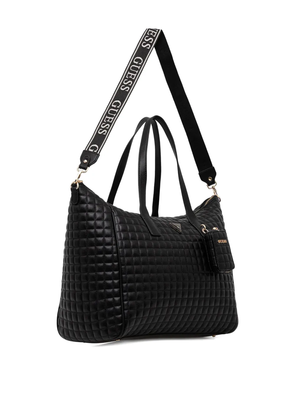GUESS USA quilted tote bag - Zwart