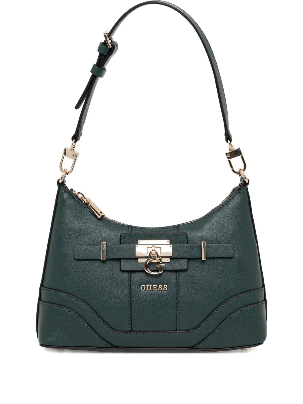 GUESS USA logo-plaque shoulder bag - Verde