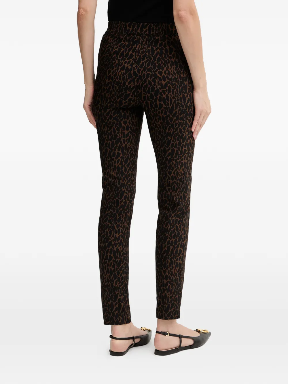  Guess Usa Leopard-pattern Trousers - Black 