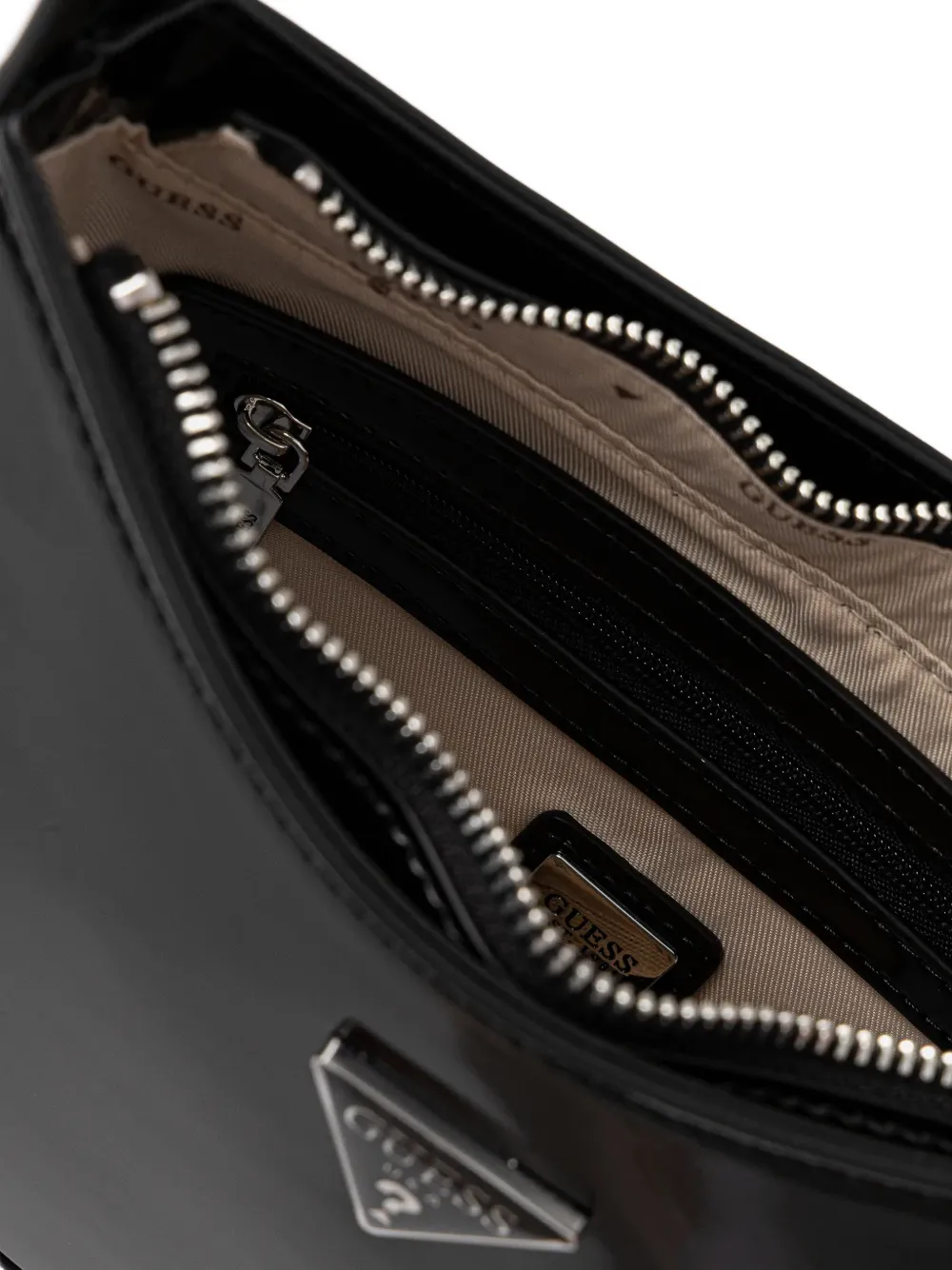 GUESS USA Arnela schoudertas met logoplakkaat Zwart