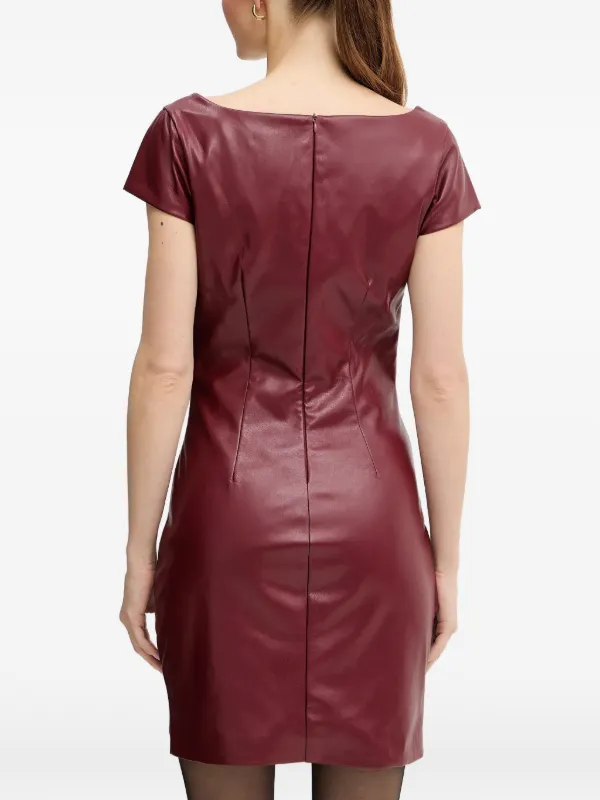 GUESS USA Bow squared-neck Mini Dress | Red | FARFETCH GE GUESS USA Bow squared-neck Mini Dress | Red | FARFETCH GE