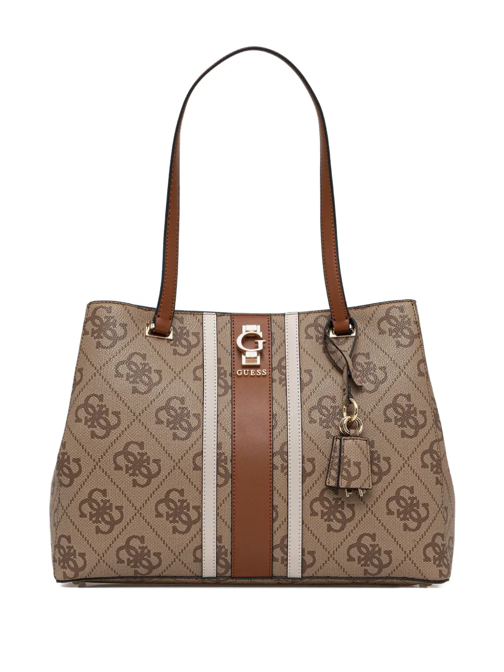 GUESS USA Erenia monogram-pattern tote bag - Toni neutri