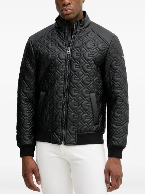 GUESS USA quilted zip-up jacket