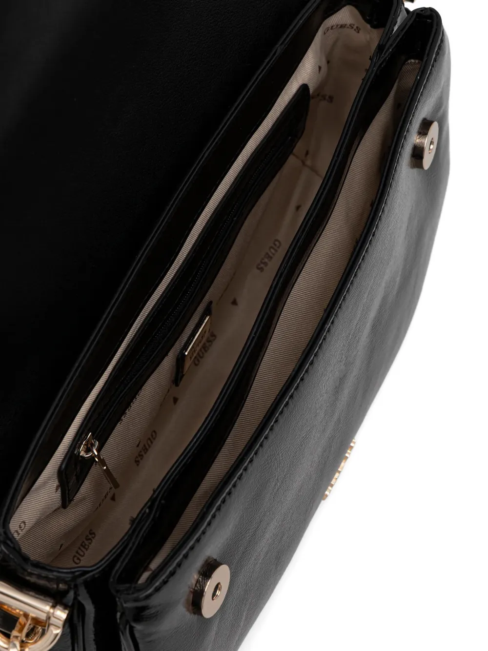 GUESS USA Dea schoudertas met logodetail Zwart
