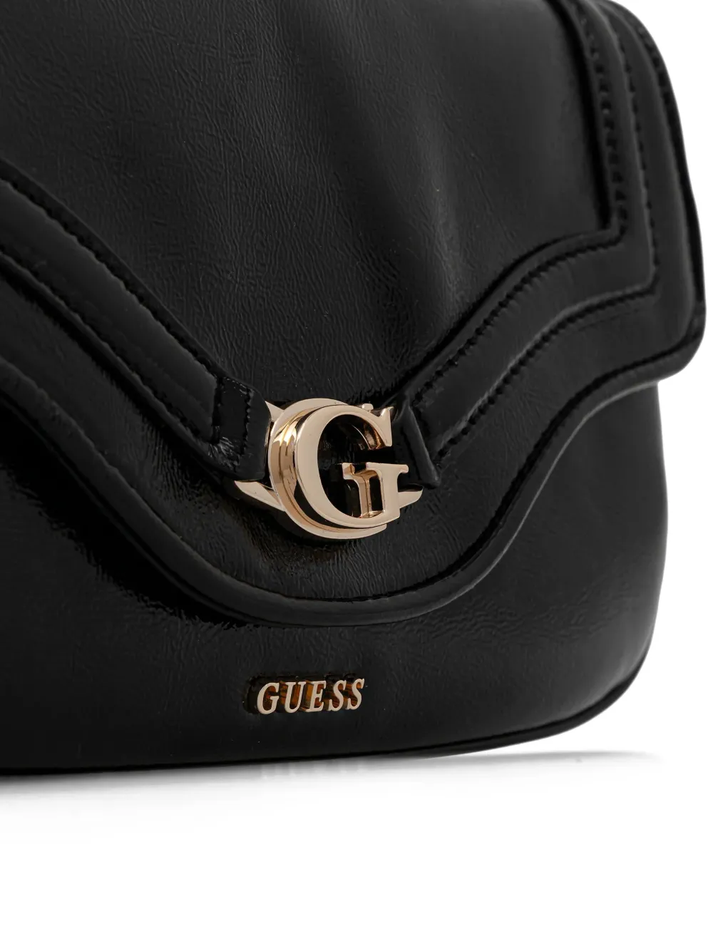 GUESS USA Dea schoudertas met logodetail Zwart