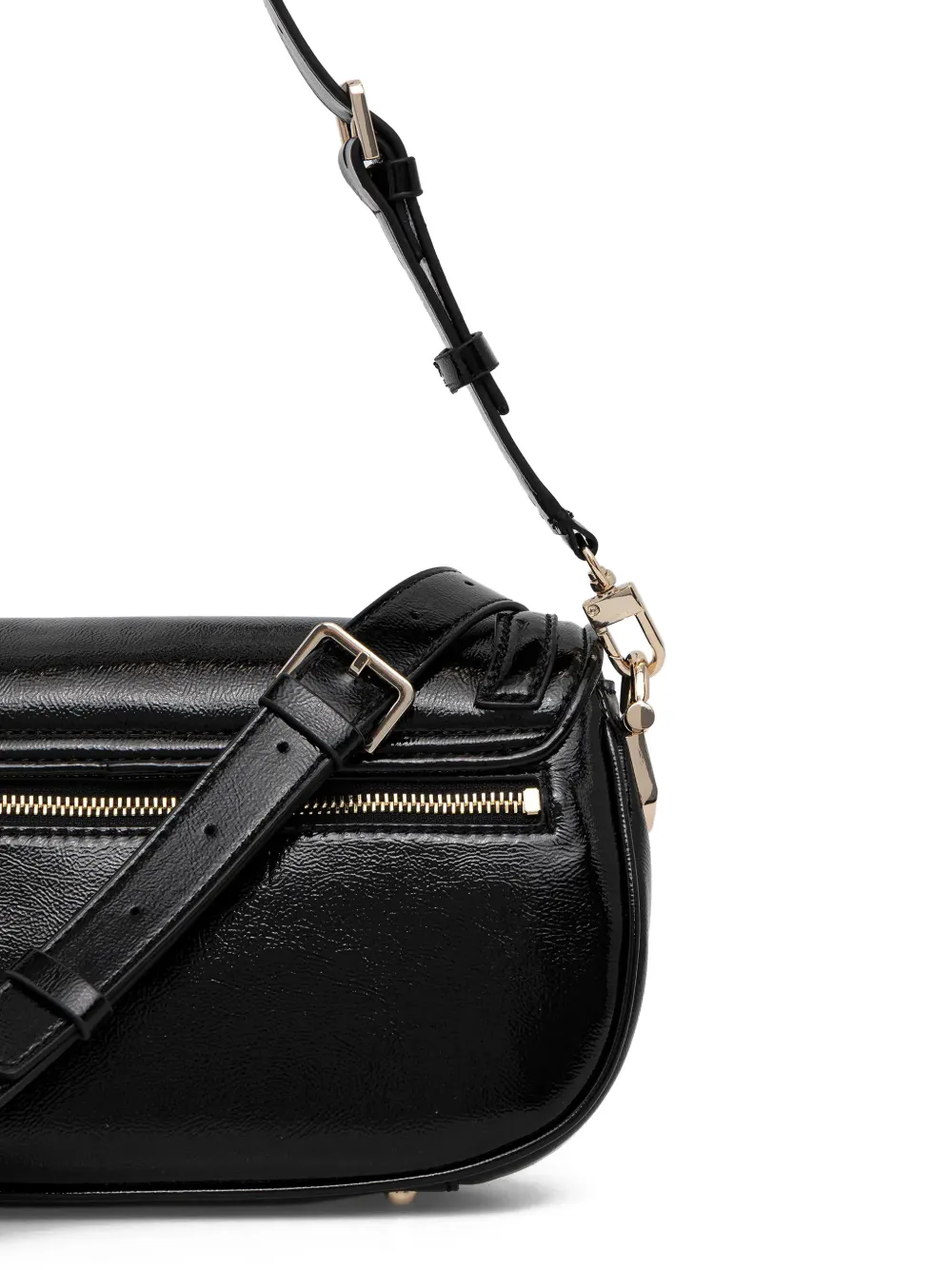 GUESS USA Dea schoudertas met logodetail Zwart