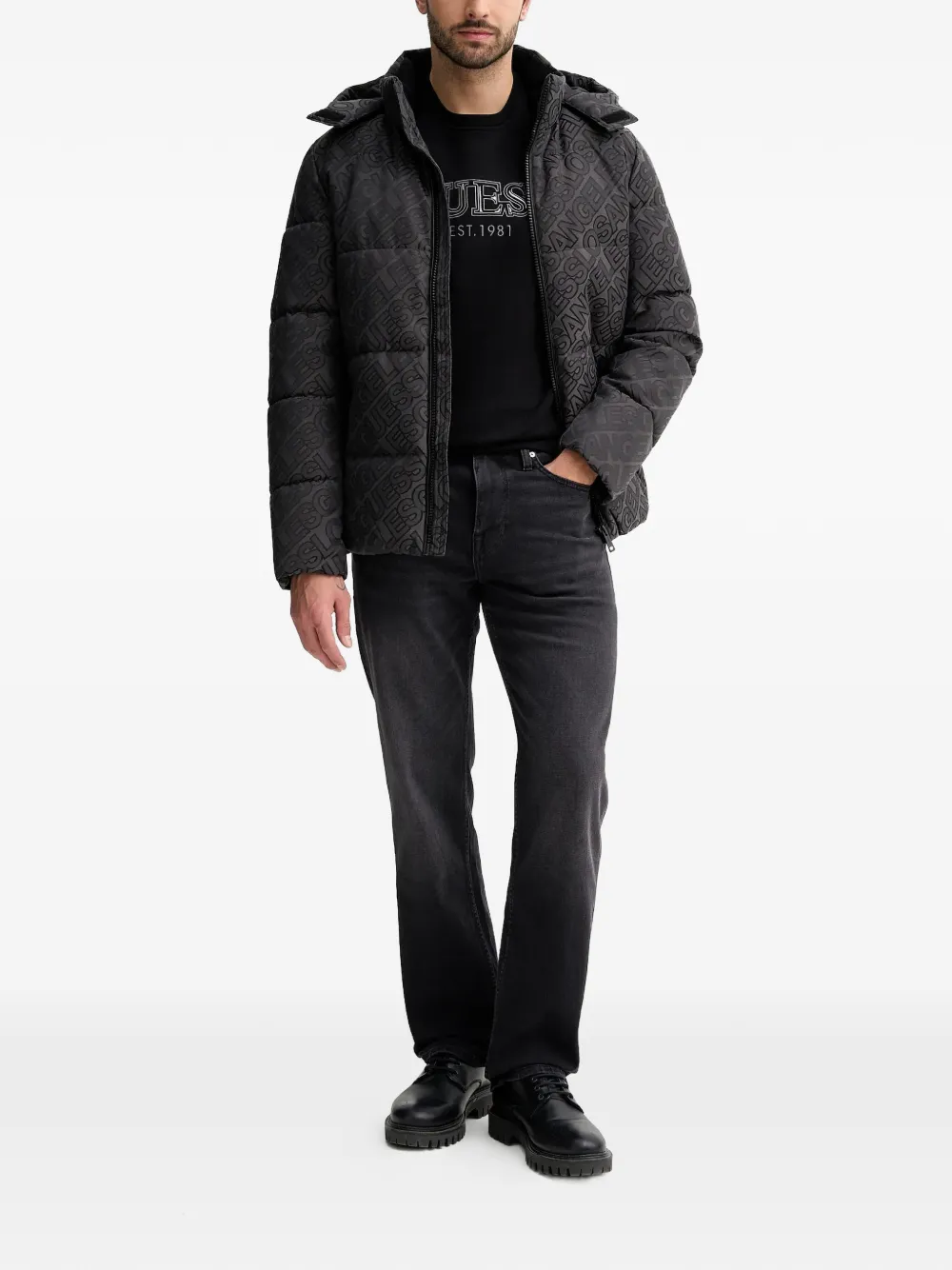 GUESS USA logo puffer jacket | Hooded Jackets | Image 2