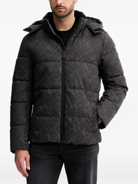 GUESS USA logo puffer jacket