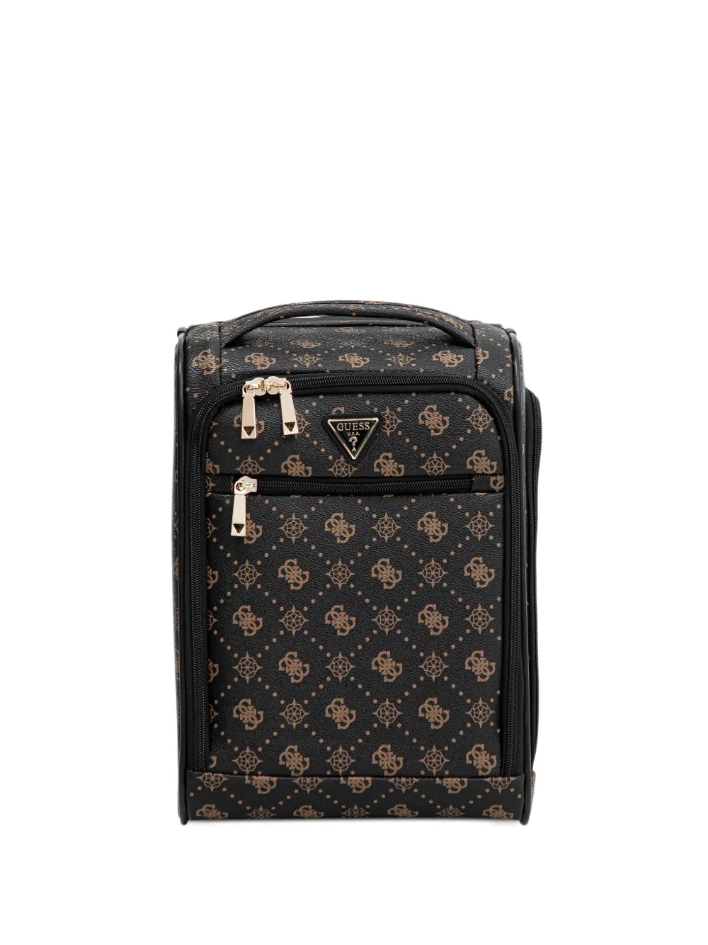 GUESS USA Silia monogram-pattern luggage - Nero