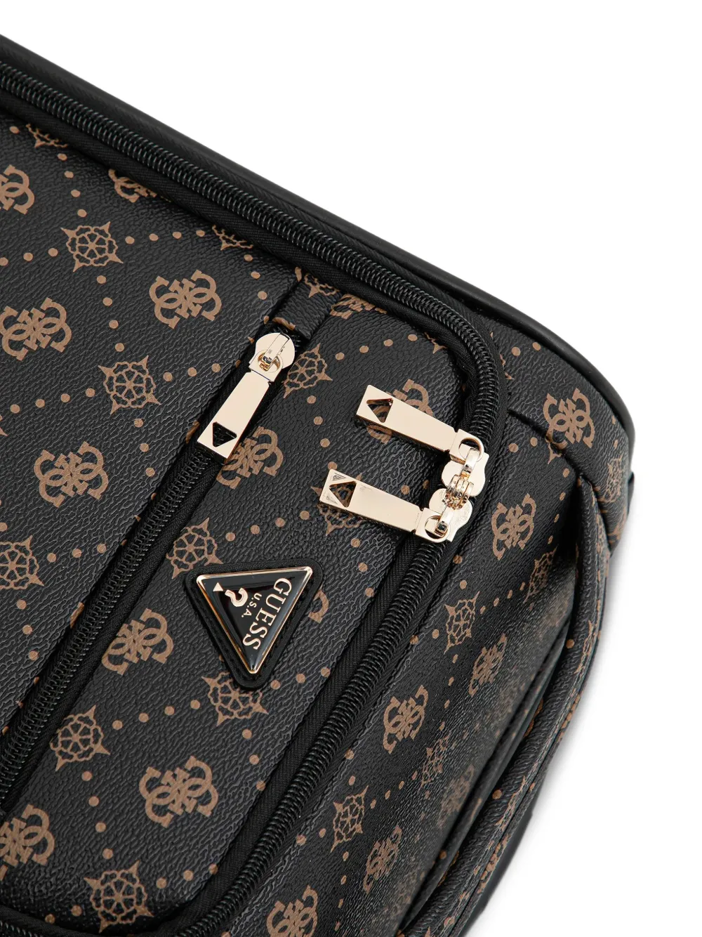 GUESS USA Silia reistas met monogram-print Zwart