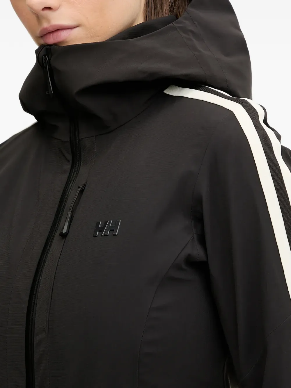 Helly Hansen Skipak met capuchon en ceintuur Zwart