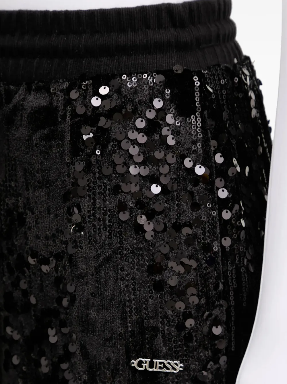 GUESS USA Broek verfraaid met pailletten Zwart