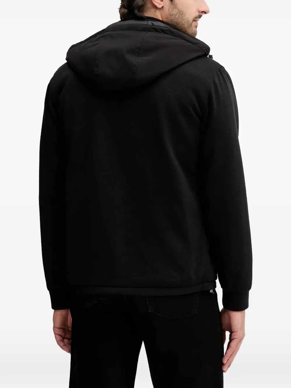 GUESS USA Jack met capuchon en rits Zwart
