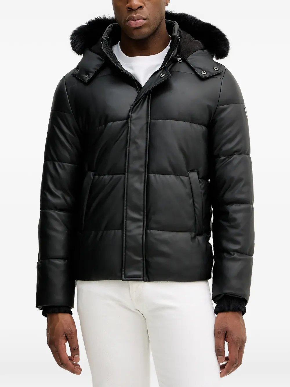 GUESS USA llong-sleeve hooded jacket | Black | Image 1