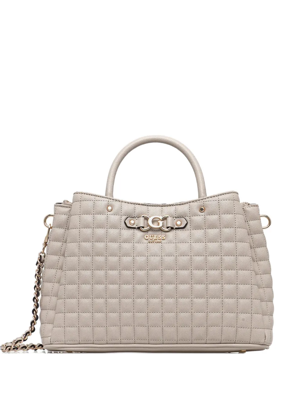 GUESS USA Nadira Girlfriend quilted chain-strap tote bag - Toni neutri
