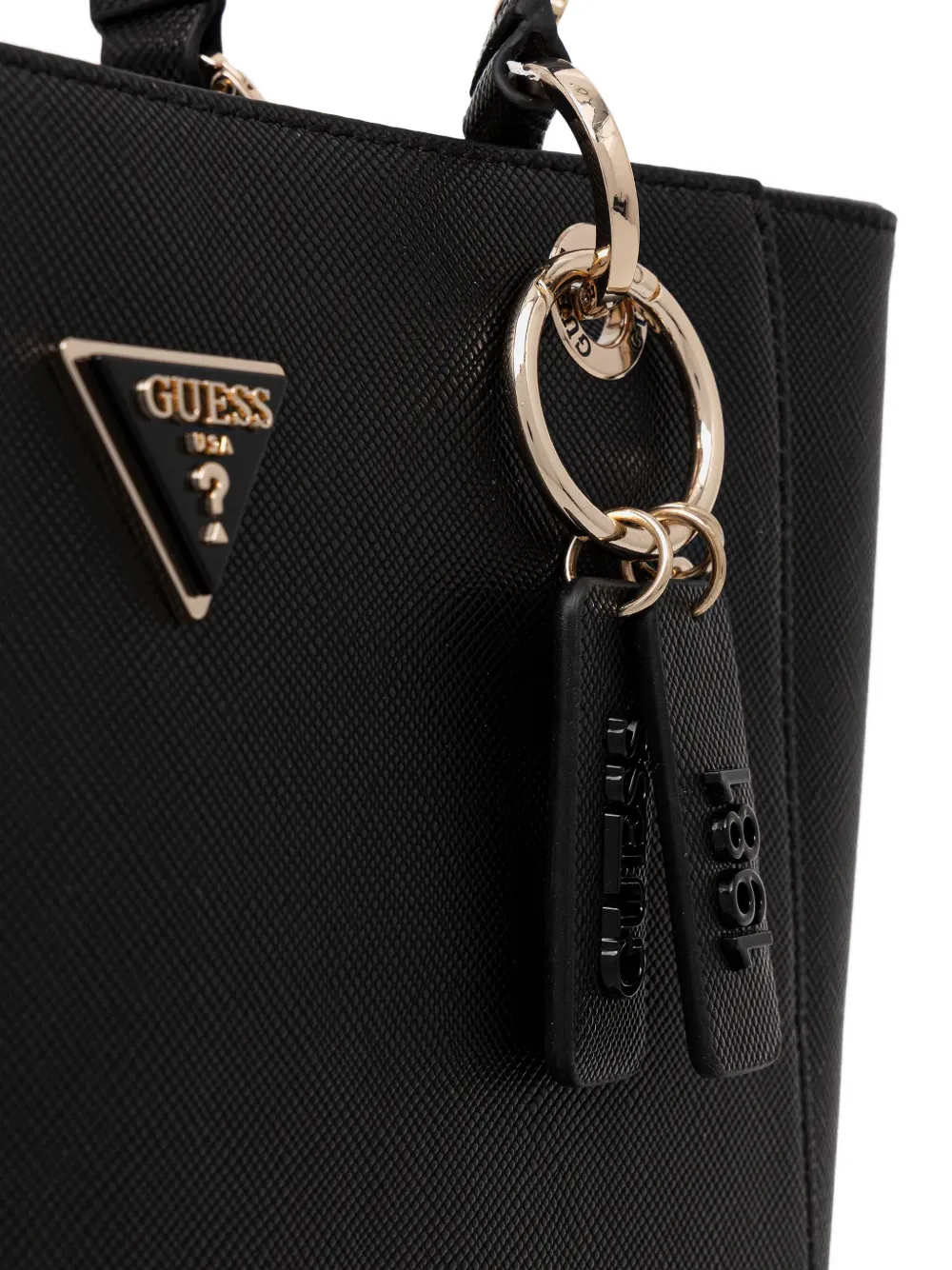 GUESS USA Noelle II shopper met logoapplicatie Zwart